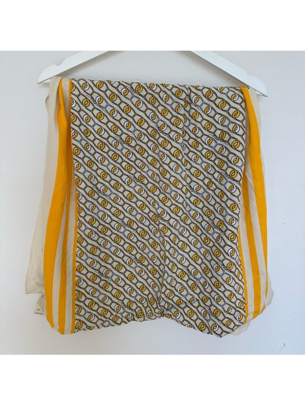 Monday Swimwear Yellow and White Patterned Bikini set with Sarong! 3 piece set! - Picture 8 of 10